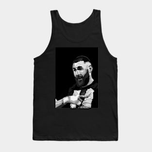 Benzema Legendary Football Black And White Art Tank Top